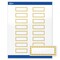 Avery Printable Rectangle Labels with Sure Feed Technology, Gold Beads Design, 1" x 2-5/8", Glossy White Permanent Labels, Laser/Inkjet, 160 Total, Great for Address Labels
